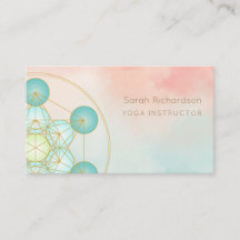 Editable Yoga Instructor Card