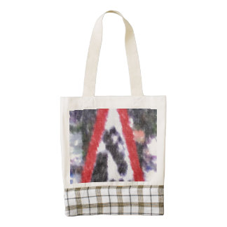 Edited photo of sign zazzle HEART tote bag
