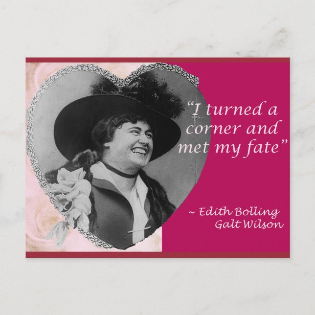 Edith Bolling Galt - Fate Postcard (Front)
