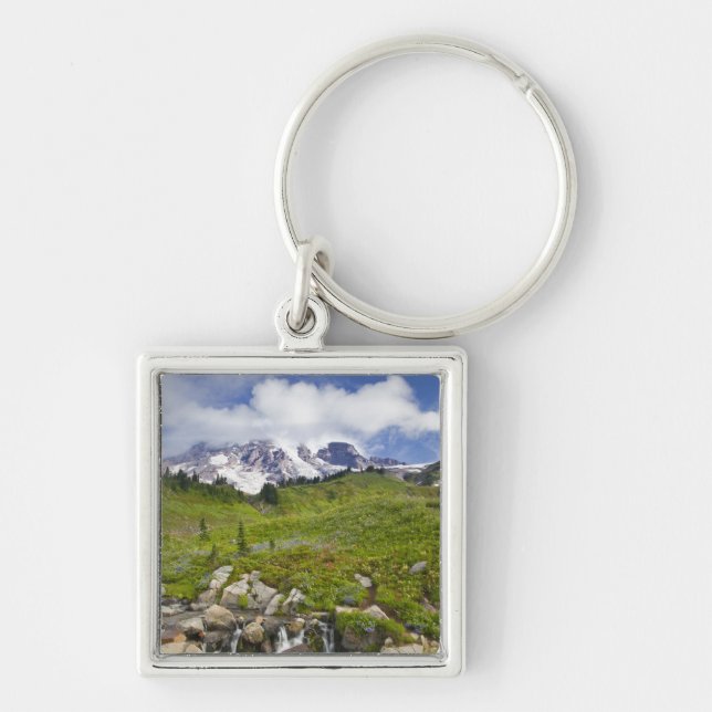 Edith Creek and wildflower meadows at Paradise Keychain (Front)