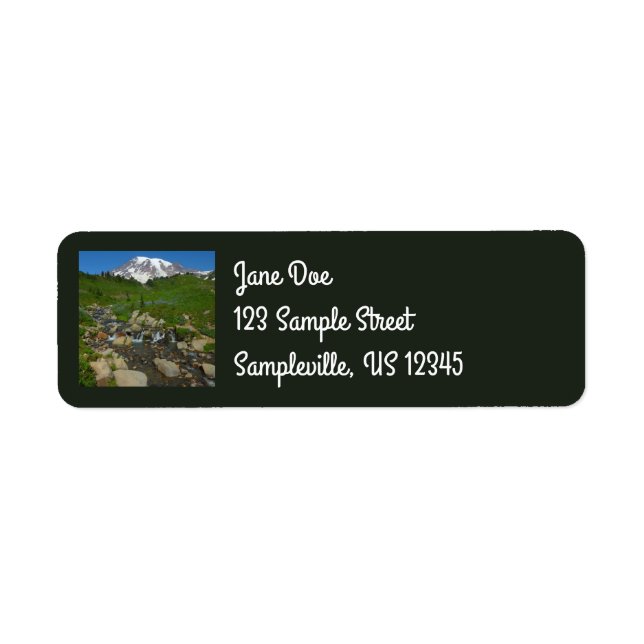 Edith Creek at Mount Rainier National Park Label (Front)