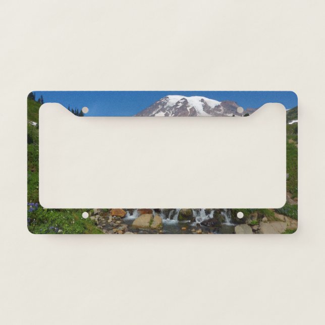 Edith Creek at Mount Rainier National Park License Plate Frame (Front)