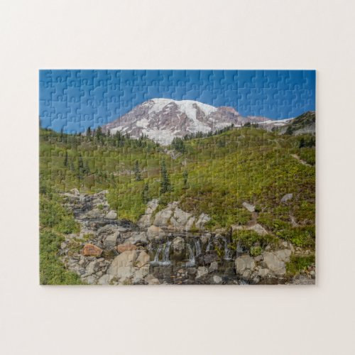 Edith Creek Mount Rainier Horizontal Jigsaw Puzzle