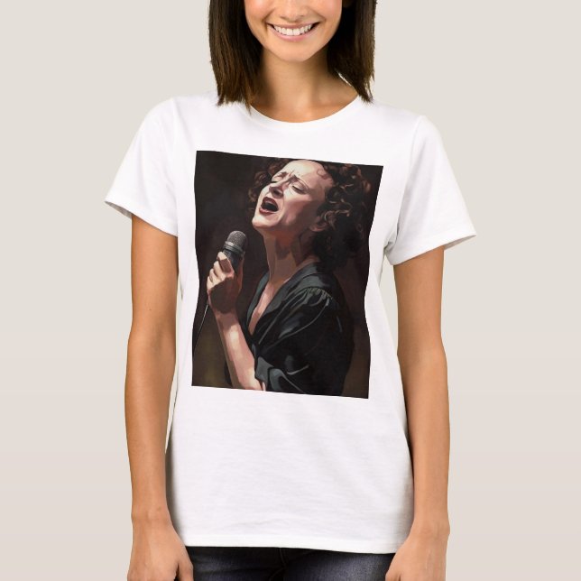 Edith piaf - Painting T-Shirt (Front)