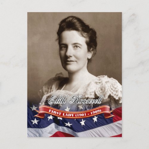 Edith Roosevelt First Lady of the US Postcard