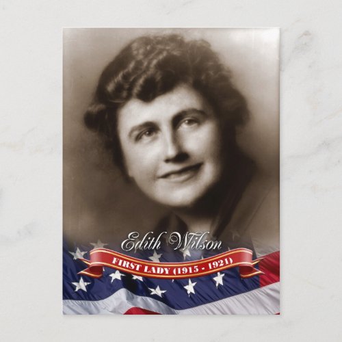 Edith Wilson  First Lady of the US Postcard