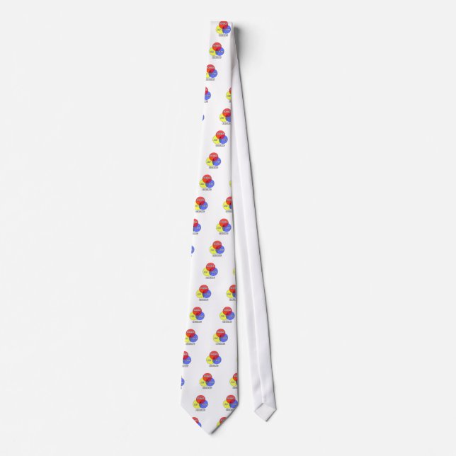 Editing .. Science Art Luck Neck Tie (Front)