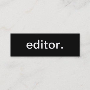 Editor Business Card