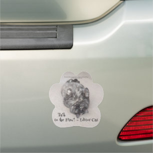 Editor Cat by RoseWrites Car Magnet