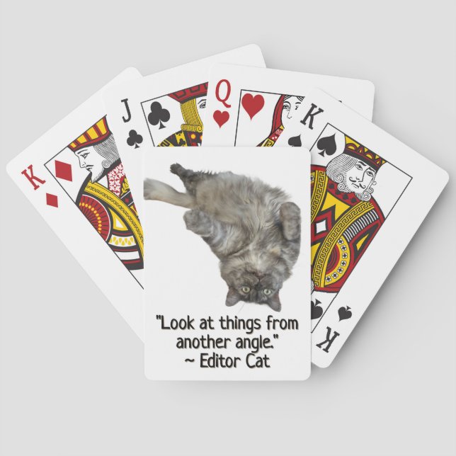 Editor Cat by RoseWrites  Poker Cards (Back)