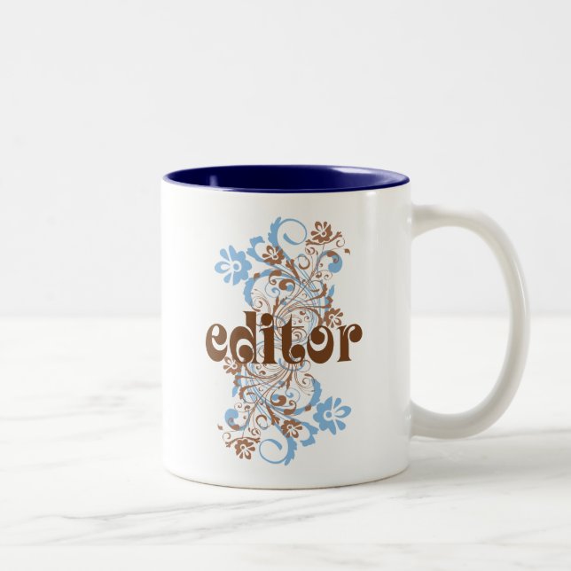 Editor Cute Gift Two-Tone Coffee Mug (Right)