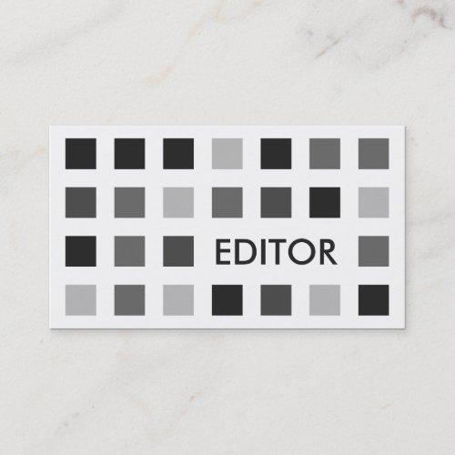 EDITOR (mod squares) Business Card Templates