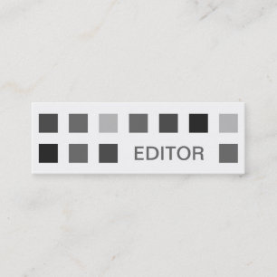 EDITOR (mod squares) Mini Business Card