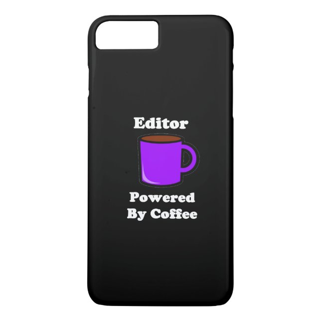 "Editor" Powered by Coffee Case-Mate iPhone Case (Back)