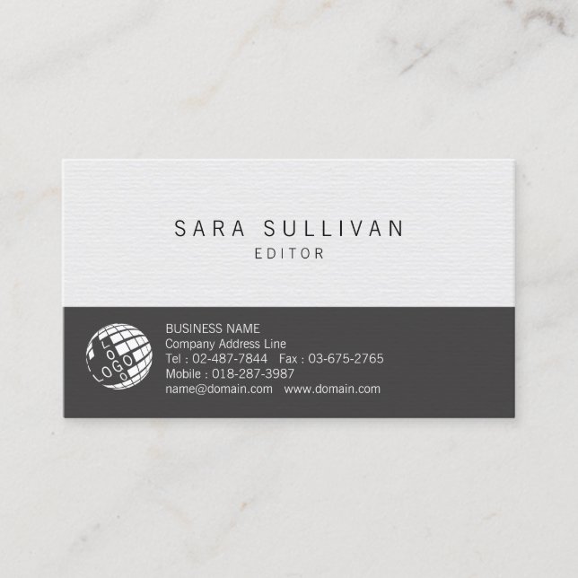 Editor Print Publishing Business Card (Front)