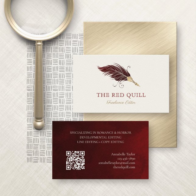 Editor Proofreader Business Card (Creator Uploaded)