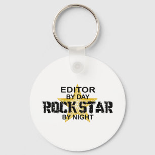 Editor Rock Star by Night Keychain