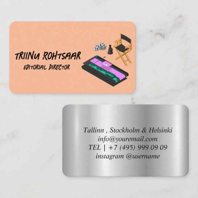 Editorial Director Business Card (Front/Back)