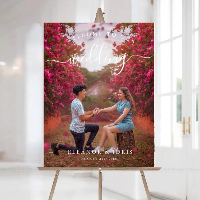 Editorial Layout Photo Wedding Welcome Sign (Creator Uploaded)