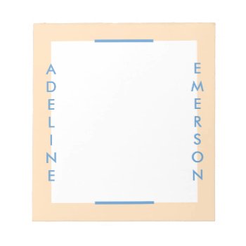 Editorial Modern Typography Notepad - Gold by AmberBarkley at Zazzle