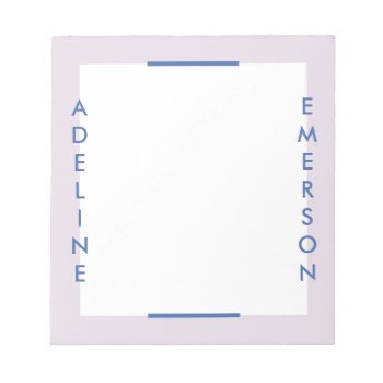 Editorial Modern Typography Notepad - Purple by AmberBarkley at Zazzle