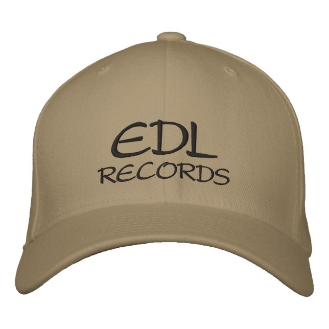 EDL , RECORDS EMBROIDERED BASEBALL CAP (Front)