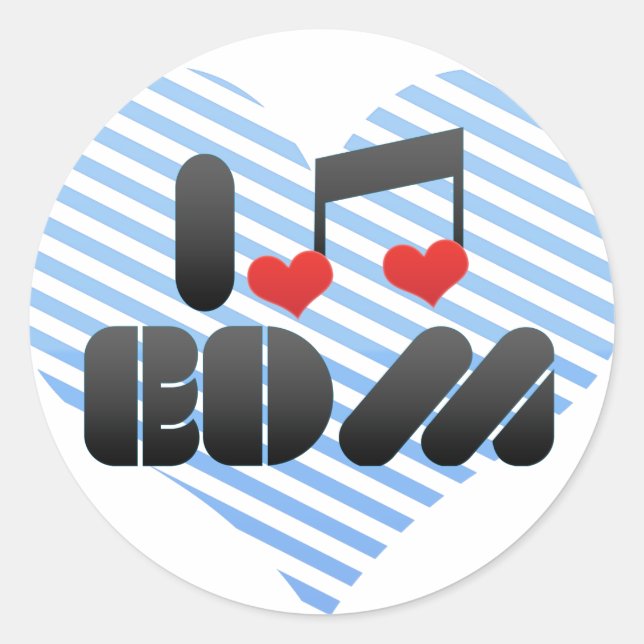 EDM CLASSIC ROUND STICKER (Front)