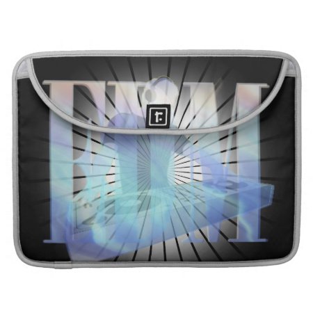 Edm Electric Blue Seamless Design Sleeve For Macbook Pro