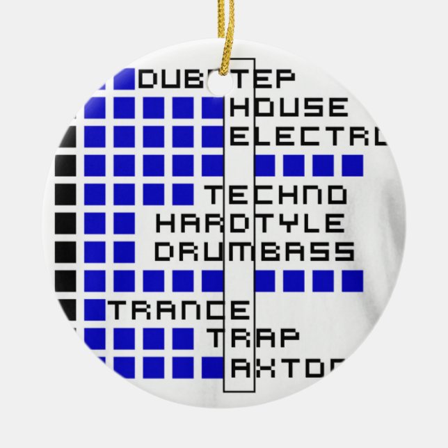 EDM Era Ceramic Ornament (Front)