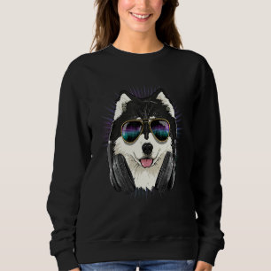 EDM House Music DJ Alaskan Malamute Music Music A Sweatshirt