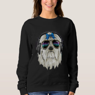 EDM House Music DJ Maltese Dog Music Music Artist Sweatshirt