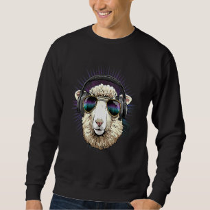EDM House Music DJ Sheep Lamb Music  Music Artist  Sweatshirt