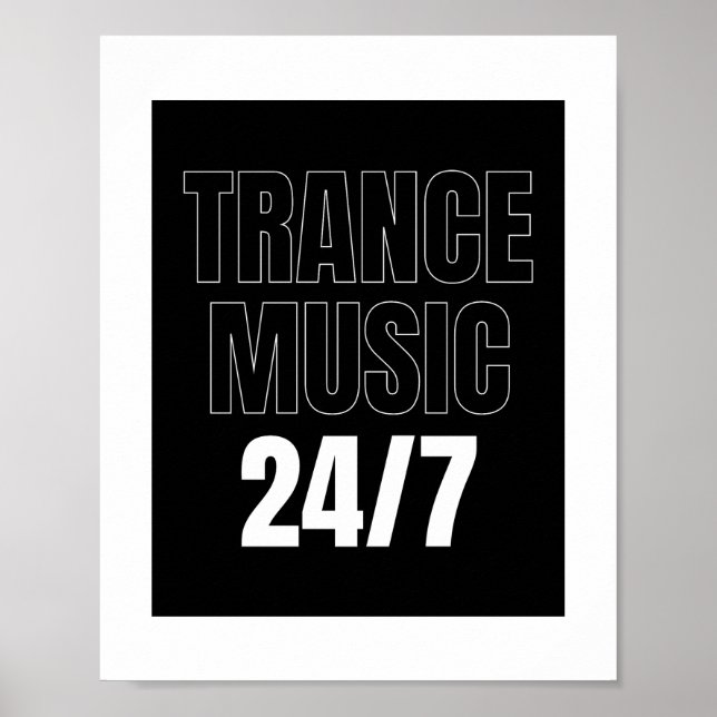 EDM roofno trance design for beat fans. Poster (Front)