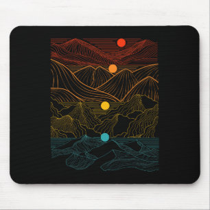 Edm Techno Sun Moon Music Festival Party Dancing D Mouse Pad