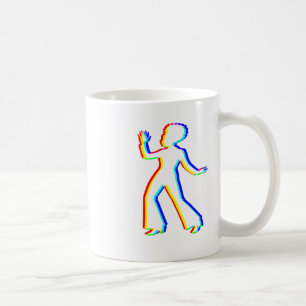 Edm Tricolor - 70 Female Dancer - Glitch - Rave St Coffee Mug