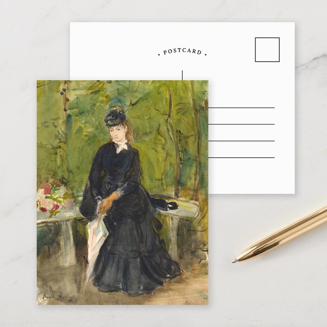 Edma Seated in a Park | Berthe Morisot Postcard (Creator Uploaded)
