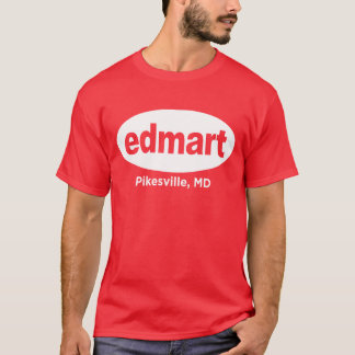 Edmart White on Red T-Shirt