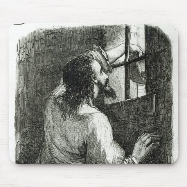 Edmond Dantes imprisoned in the Chateau d'If Mouse Pad (Front)