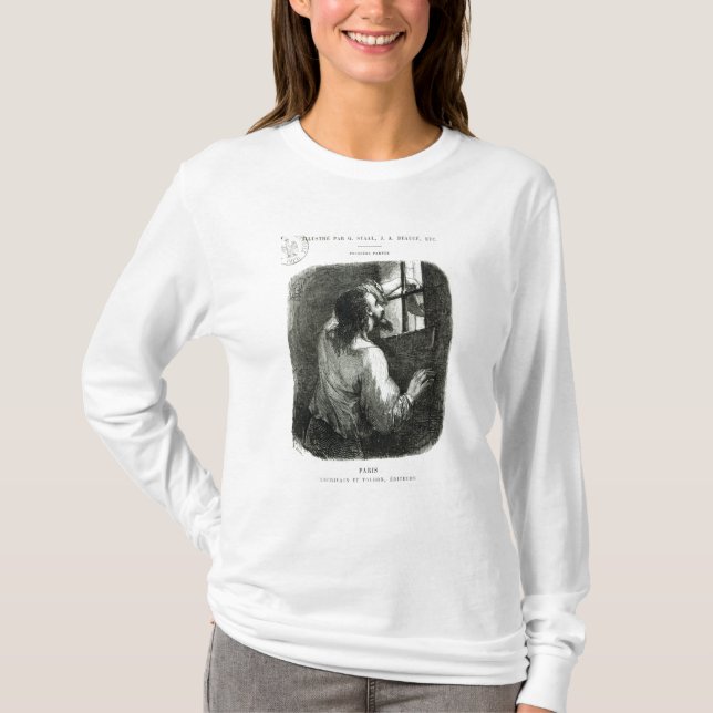Edmond Dantes imprisoned in the Chateau d'If T-Shirt (Front)