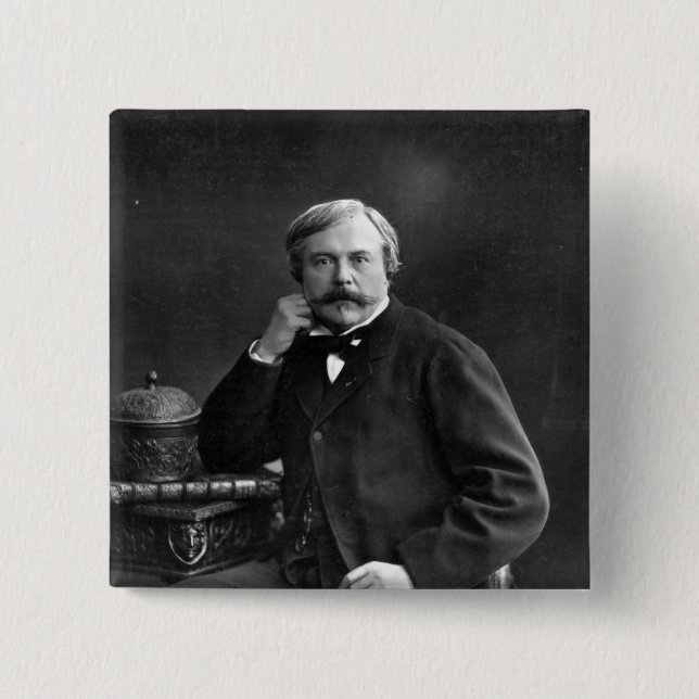 Edmond de Goncourt Button (Front)