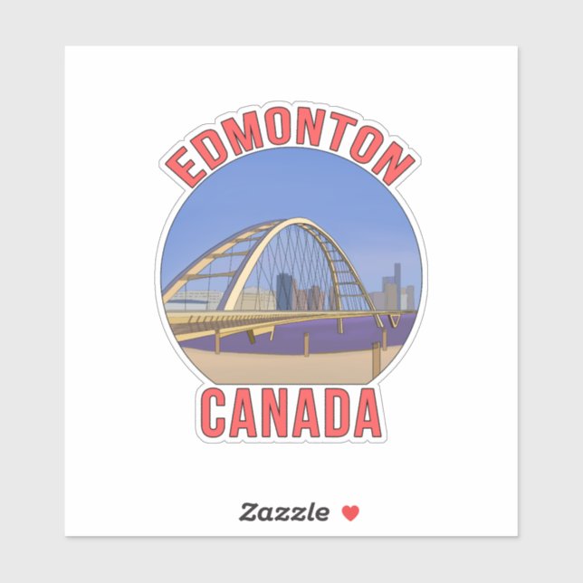 Edmonton Alberta Canada Sticker (Sheet)