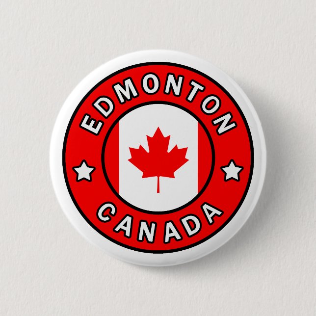 Edmonton Canada Button (Front)