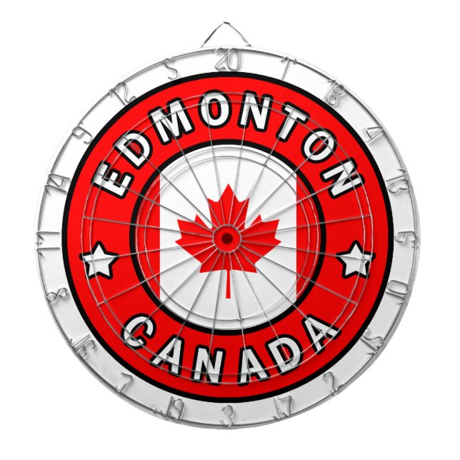 Edmonton Canada Dart Board (Front)