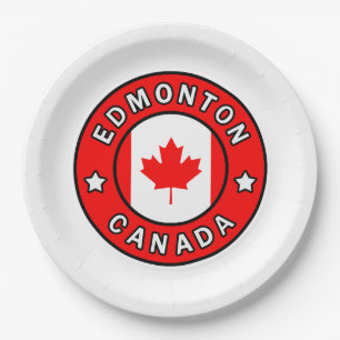 Edmonton Canada Paper Plates