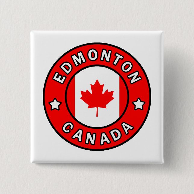 Edmonton Canada Pinback Button (Front)
