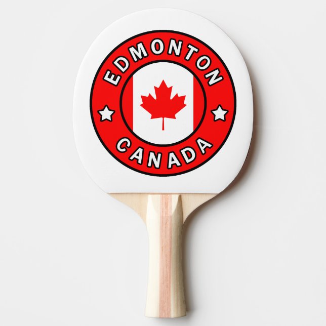 Edmonton Canada Ping-Pong Paddle (Front)