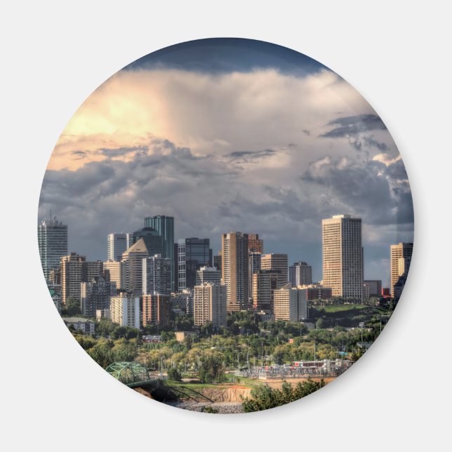 Edmonton, Canada skyline Magnet (Front)