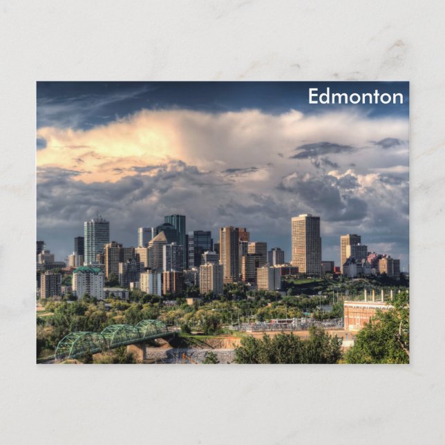 Edmonton, Canada skyline Postcard (Front)