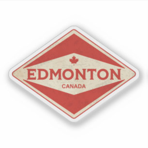 Edmonton Canada Vintage Sticker