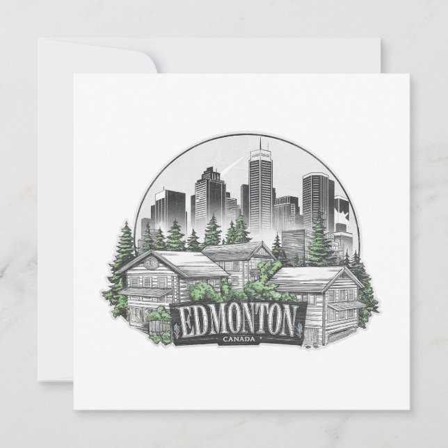 Edmonton City Canada Invitation (Front)